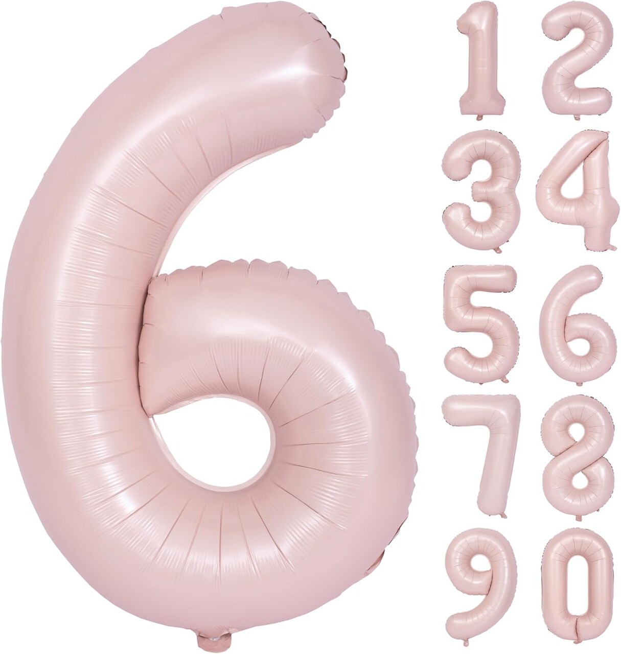 40 In Matte Pink Number Balloons Helium Foil Mylar Balloon Birthday Party banquet Decoration Digital 6